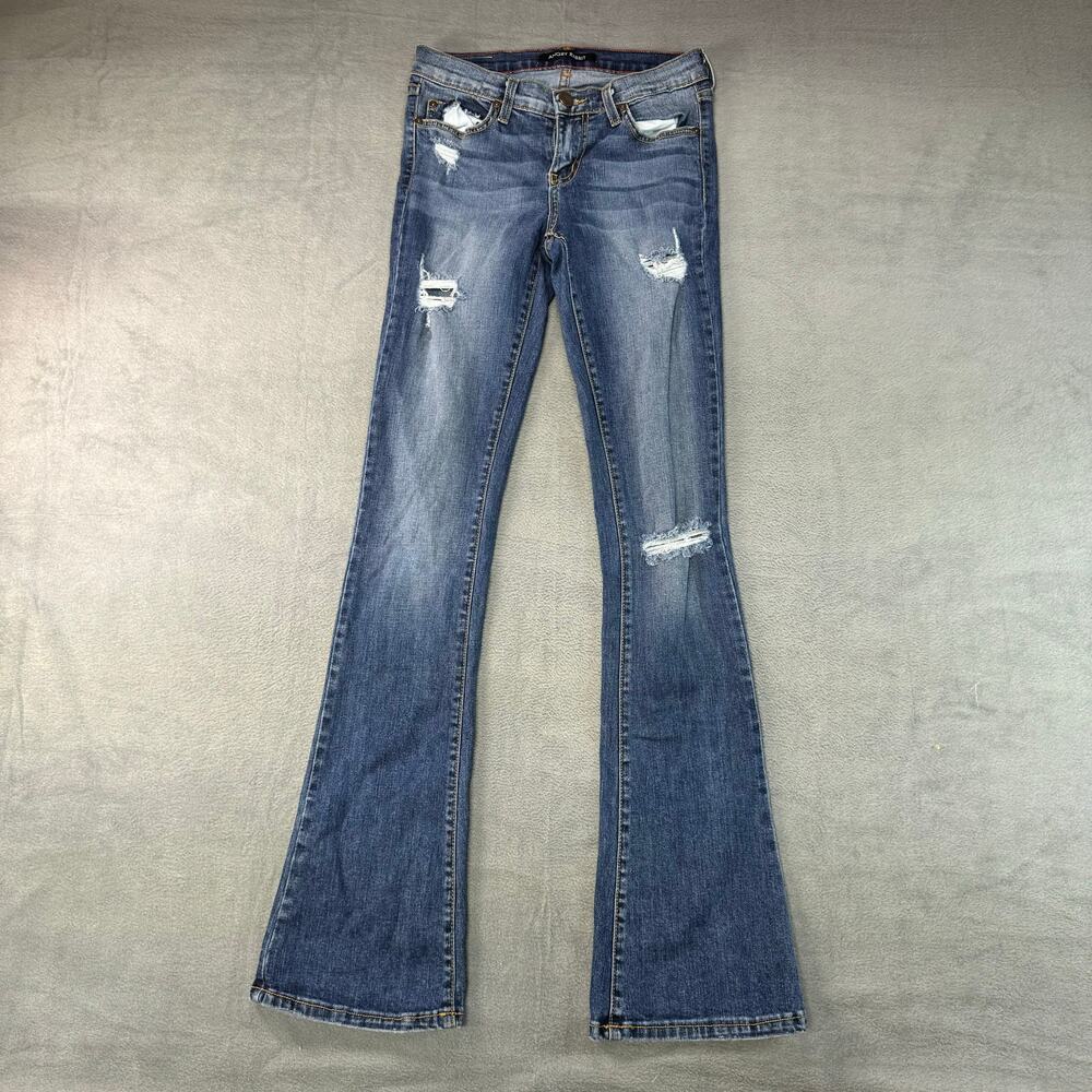 Angry Rabbit Jeans Womens Bootcut Blue Denim Flare Boho‎ Western Country 26/3